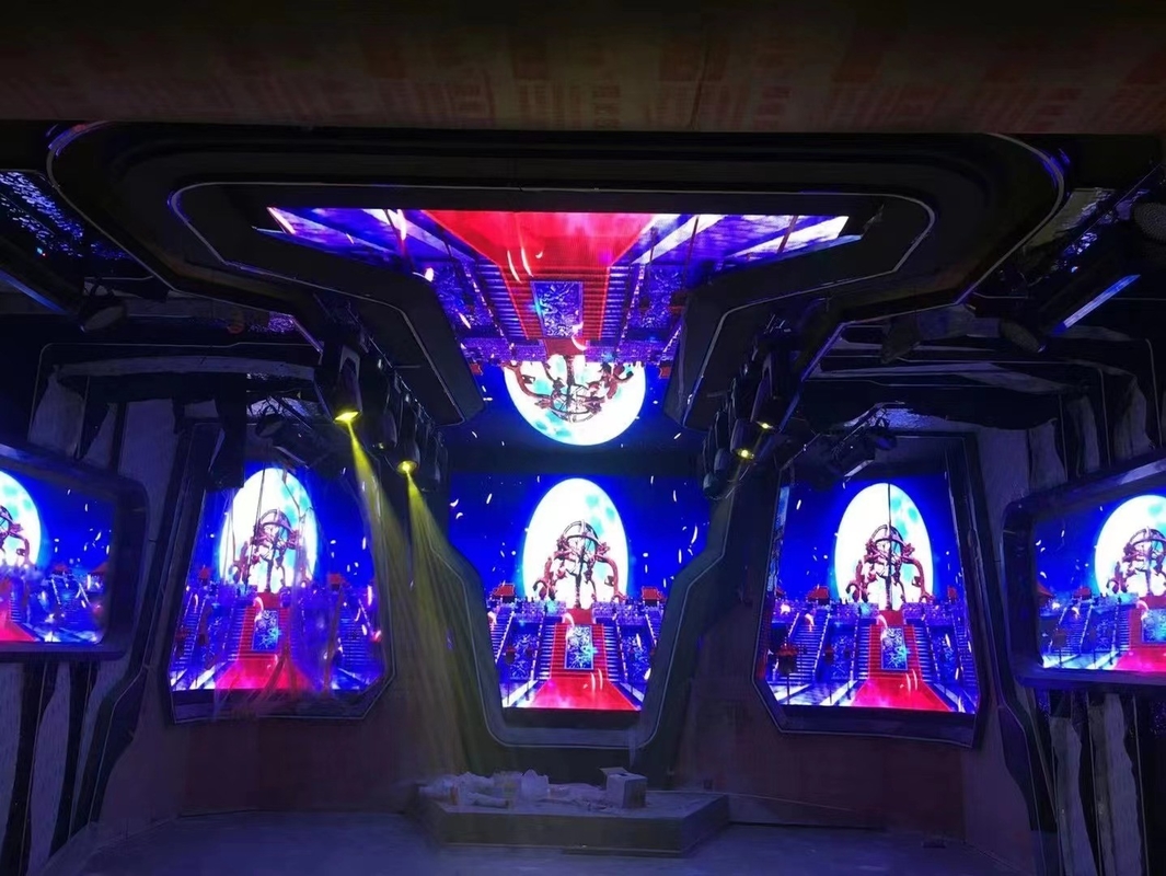Club P2 RGB LED Screen , Cinema Decoration Digital LED Background Wall