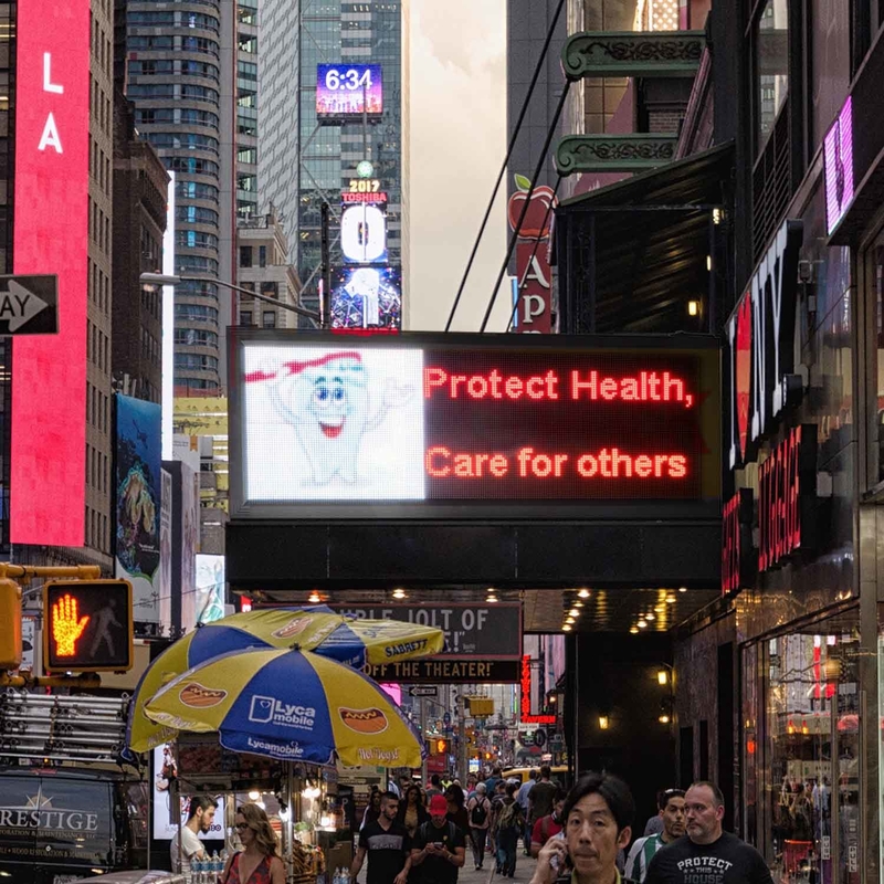 Outdoor Video Advertising P5 RGB Monument LED Signs For Restaurant Store