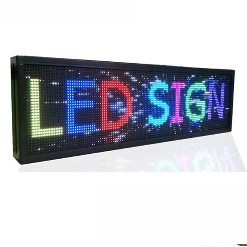 32*384cm Outdoor LED Window Display Signs Boards RGB Full Color
